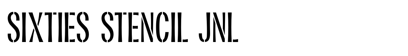 Sixties Stencil JNL